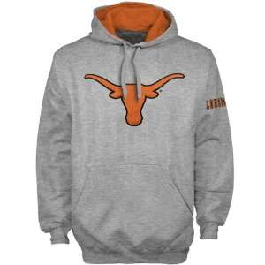  Texas Longhorns Ash Big Twill Logo Pullover Hoody 