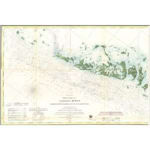  1859 Nautical Chart Map of the Florida Keys and Key West 