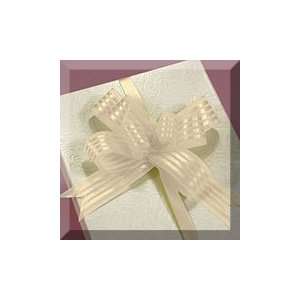  50ea   4 White 4 Stripe Fabric Butterfly Bow Health 