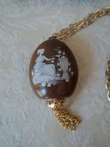 Lord Nelson Pottery Pomander Jewelry Pendant Staffordshire England 