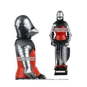   Medieval Crusader Knight Armor With Great Sword