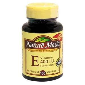  Nature Made Vitamin E dl Alpha, 400IU, 100 Softgels 