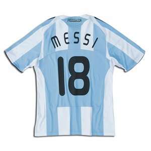  Argentina National Team 08/10 MESSI #18 Home Soccer Jersey 