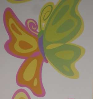 NEW~COLORFUL BUTTERFLIES~BUTTERFLY~PASTEL~WALL STICKERS  