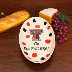  Texas Tech Red Raiders Ceramic Oval Platter Sports 
