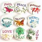 religious inspirational words church fridge magnet pin badge button 