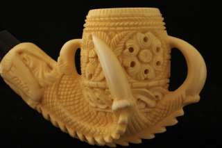EAGLE CLAW Meerschaum Tobacco Pipe by EMIN Brothers 2644 in a Gift 