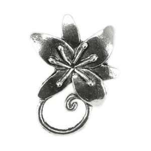 Blue Moon Silver Plated Metal Clasps Flower 4/Pkg SPC 81658; 6 Items 