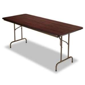   Folding Table, Rectangular, 72w x 30d x 29h, Walnut ALEFT727230WA 