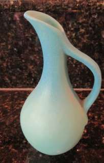 Van Briggle Pottery Turquoise Blue Vase Ewer Pitcher  