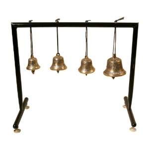  Dorje Bells with Stand, 4 Bells Musical Instruments