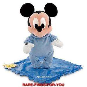 Mickey Mouse Blanket Babies Plush Doll Toy 10 H Disney Parks 