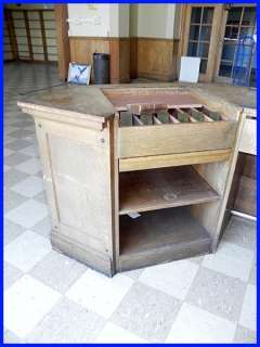 Antique Library Counter Reference Desk [Albany,NY]  
