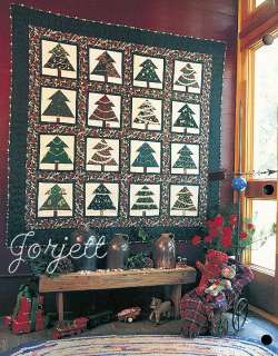 Christmas Tree Quilt Block & Quilt quilting patterns & templates 