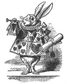 John Tenniel Wonderland Rabbit Cross Stitch Pattern  