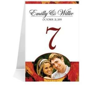   Table Number Cards   Sweet Autumn Pop #1 Thru #19: Office Products