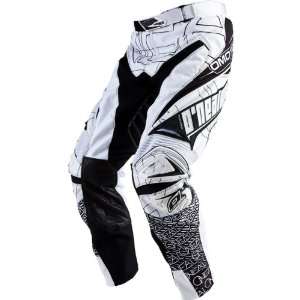   Mixxer Mens MX Motorcycle Pants   White/Black / Size 30 Automotive