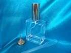 New Unused Refillable Rectangle Perfume Spray Empty Gla