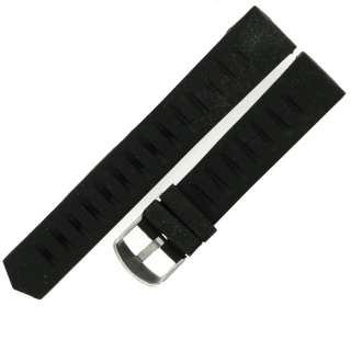 20mm Replacement Strap Black Rubber Watch Band for Tag Heuer F1 BT0714 