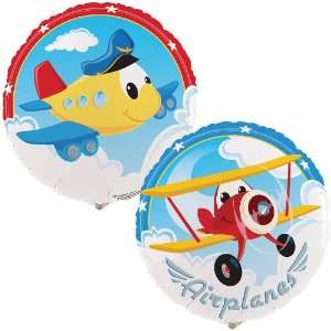 Airplane Adventure 18 Foil Balloon Party Supplies Toys & Games