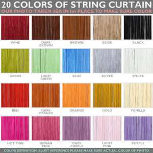   STRING CURTAIN FRINGE PANEL ROOM DIVIDER partition DOOR WINDOW WALL