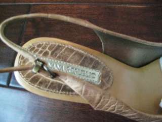 BANANA REPUBLIC 9.5 NIB Mid 3 Heel Pump Shoes Tan Leather Pamela 