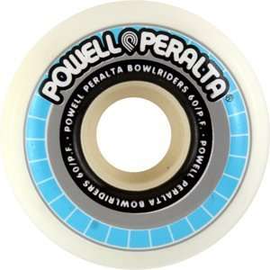  Powell Peralta Bowlriders Cf 60mm White Skateboard Wheels 