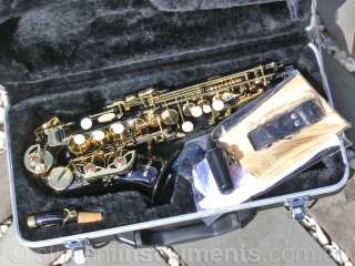 This saxophone uses high quality components throughout its 