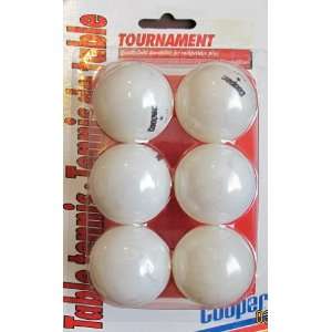   Table Tennis Balls Pack of 6 Ping Pong Balls