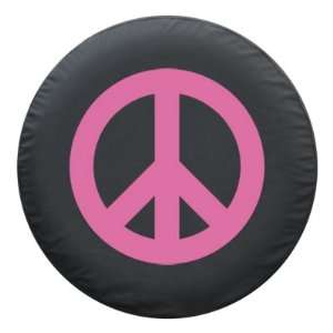   SpareCover® Brawny Series   Peace Sign PINK 35 Tire Cover: Automotive