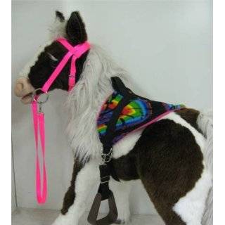 Butterscotch & SMores Interactive Horse Saddle Set, Neon Bright