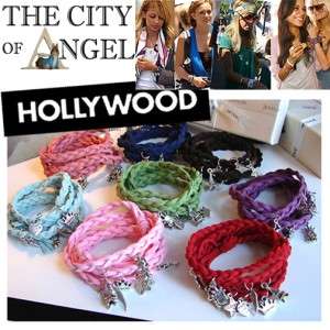 Hollywood Star Couture Style Disney Charm Wrap Bracelet  