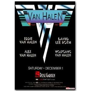  Van Halen Concert Poster  2007 Reunion Tour with David 