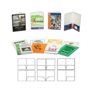  Economy presentation folder with gloss finish, flush cut 