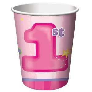 Fairy Princess 1st Birthday 9 oz. Cups (8) Party Supplies 