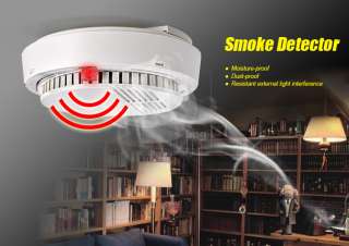   Wireless Cordless Photoelectric Smoke Fire Detector Fire Alarm  