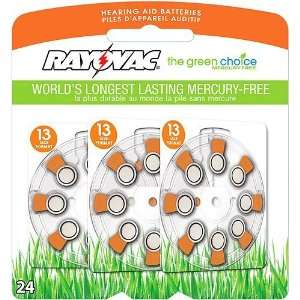  NEW RAYOVAC L13ZA24ZM 24PACK BATTERY FOR HEARING AID 