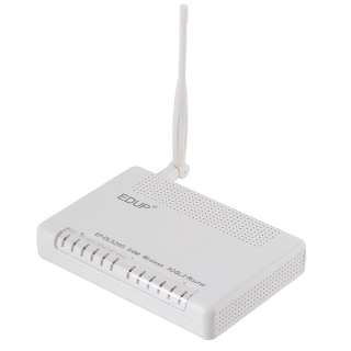 EDUP 54Mbps Wireless ADSL2+ DSL Modem Router WiFi  