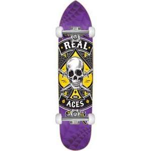  Real Aces Ripper Complete Skateboard   8.7 w/Raw Trucks 