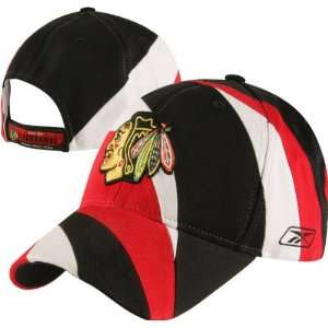  Chicago Blackhawks Colorblock Adjustable Hat: Sports 