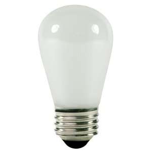 Club Pack of 25 Opaque White E26 Base Replacement S14 Light Bulbs   11 