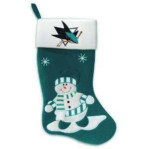  24 NHL San Jose Sharks Snowman Christmas Stocking with 