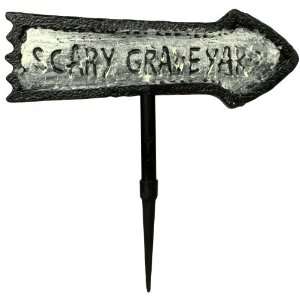   Novelties Inc Glow in the Dark Scary Graveyard Sign 
