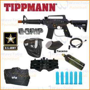   Alpha Black EGRIP Tactical Tippmann Paintball Marker SNIPER SET  