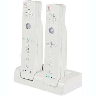 NEW CTA WI DDC NINTENDO WII DUAL CHARGE STATION (WHITE)  