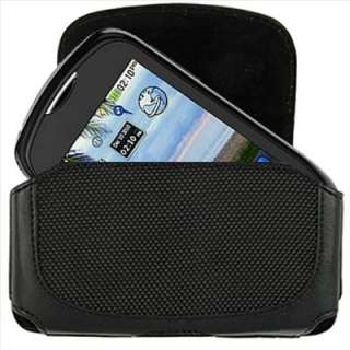 PU Leather Pouch Belt Clip Case for Tracfone LG 800G Net10 +Screen 