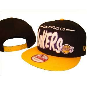   New Era Black & Gold Adjustable Snap Back Baseball Cap Hat Everything