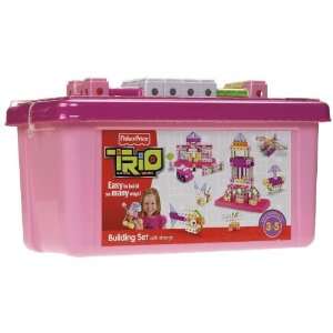 Fisher Price TRIO Building Set with storage   Pink: Toys 