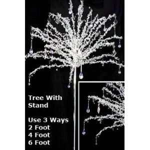   Foot Beaded Crystal Tree With Stand