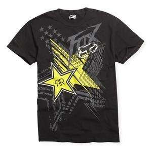  Fox Racing Rockstar Showcase T Shirt   X Large/Black Automotive
